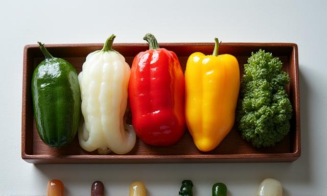 食卓に並べられた五種類の漬物